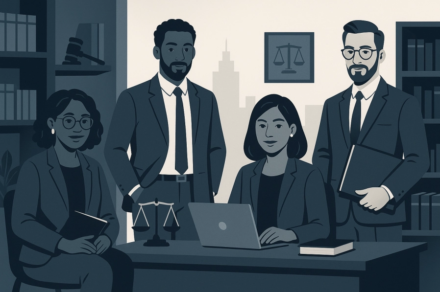J Davis Law PC legal team in modern office